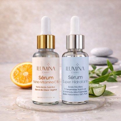 Kit Pele Uniforme e Iluminada