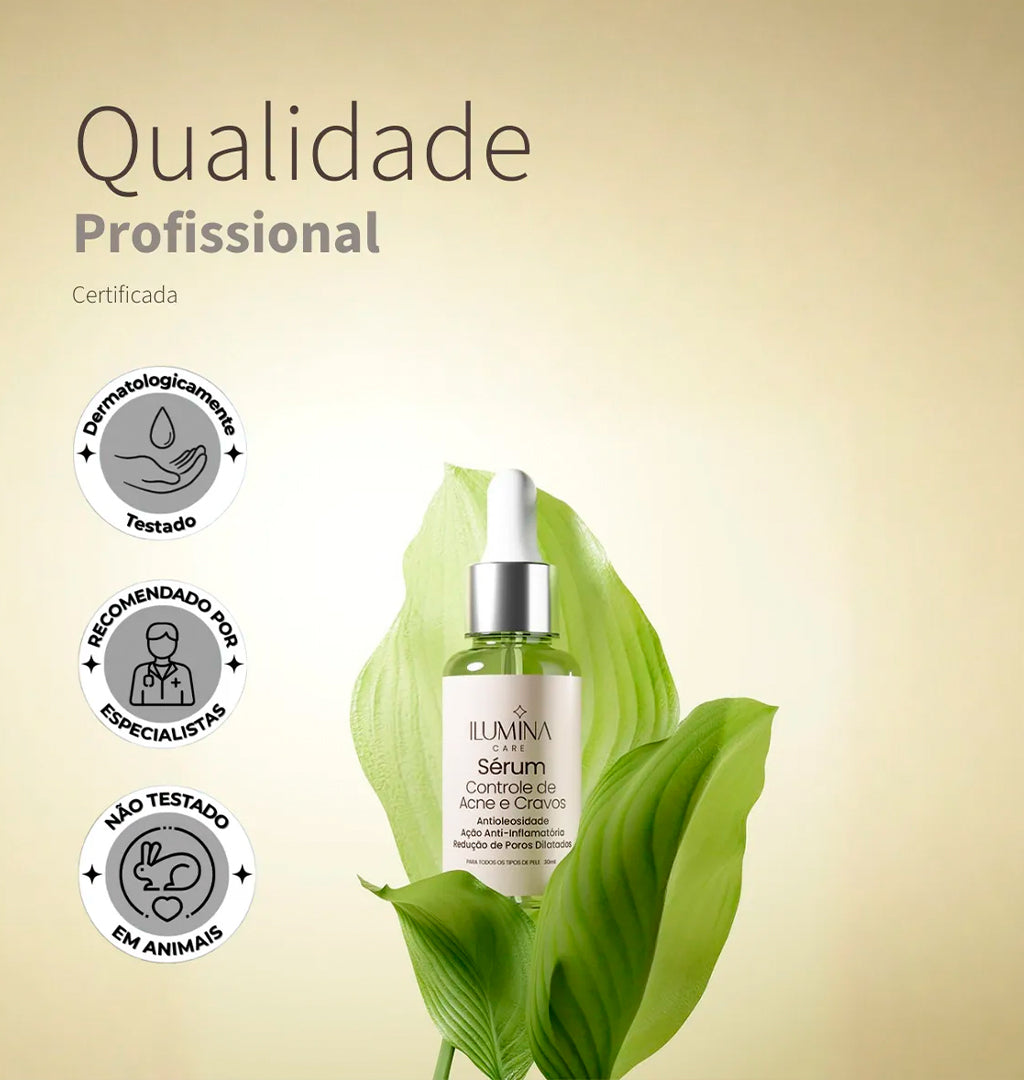 Sérum Antiacne e Controle de Cravos